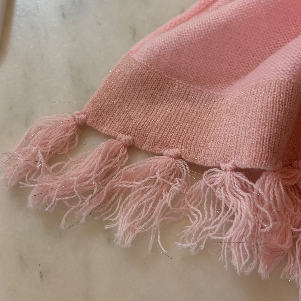 Lilly Pulitzer Cashmere Wrap Blanket Scarf light pink - Picture 2 of 4